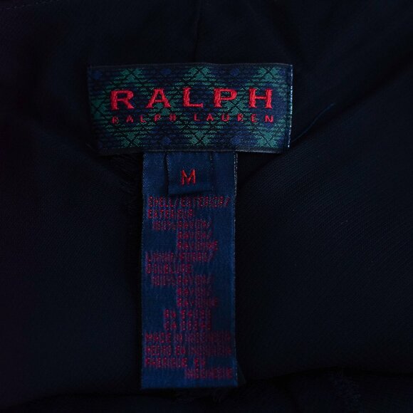 Vintage Ralph Lauren Black Asymmetrical Slip Dress Size M - Picture 7 of 9